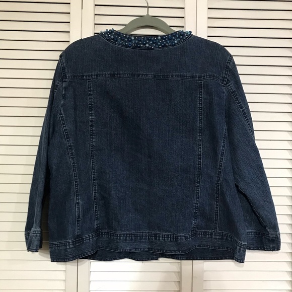 Ruby Rd. Beaded Denim Jacket - Picture 4 of 4